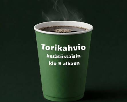Yhdistysten torikahviot Juupajoen torilla (Koskitie 50) kesätiistaisin klo 9 alkaen.