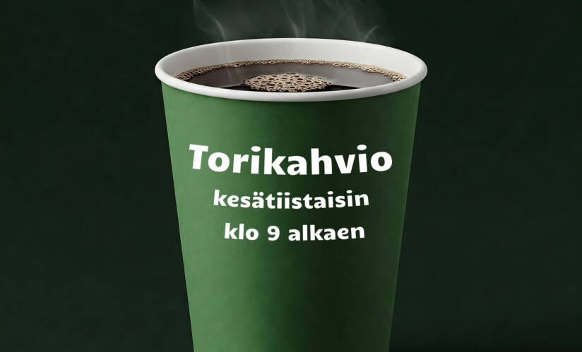Yhdistysten torikahviot Juupajoen torilla (Koskitie 50) kesätiistaisin klo 9 alkaen.